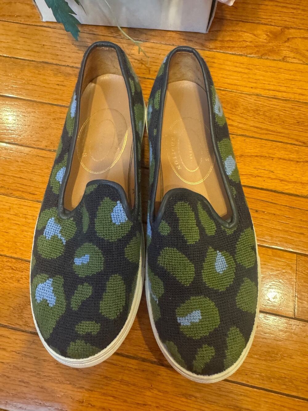 Women's $625 Stubbs & Wootton Needlepoint Sneakers Loafers Shoe 9 (20000